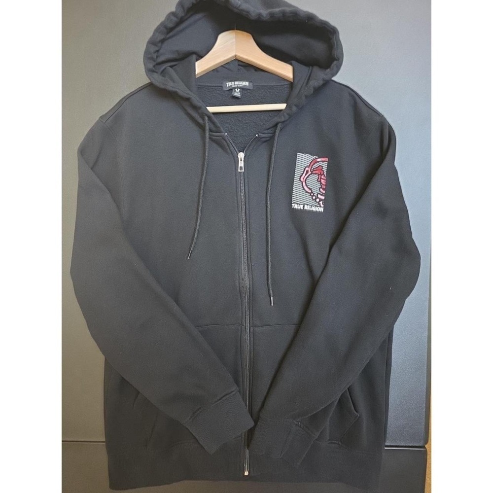 True Religion Men's Hoodie Sweatshirt with Pocket Size X LARGE